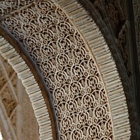 Buy canvas prints of Details of the Alhambra Palace, Granada,  by Navin Mistry