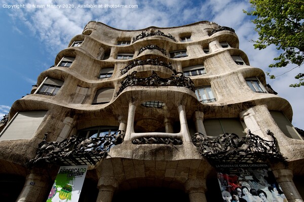 Casa Milà, (La Pedrera), Barcelona, Spain  Picture Board by Navin Mistry