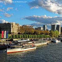 Buy canvas prints of Paris, France River Seine by Navin Mistry