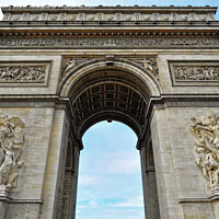 Buy canvas prints of Arc de Triomphe, Paris by Navin Mistry