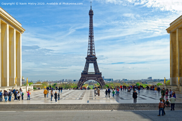 Eiffel Tower, seen from the Trocadéro Picture Board by Navin Mistry