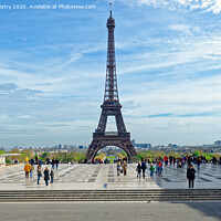 Buy canvas prints of Eiffel Tower, seen from the Trocadéro by Navin Mistry