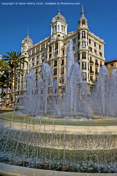 A Fountain in front of the Casa Carbonell , Alicante, Spain Picture Board by Navin Mistry