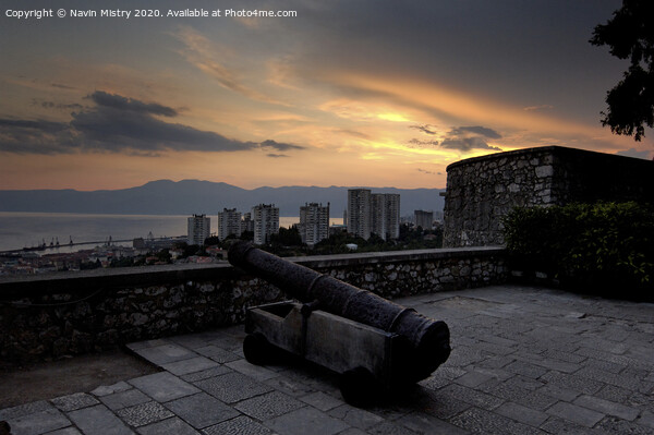 Rijeka Sunset Picture Board by Navin Mistry