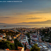 Buy canvas prints of Sunset over Rijeka, Croatia  by Navin Mistry