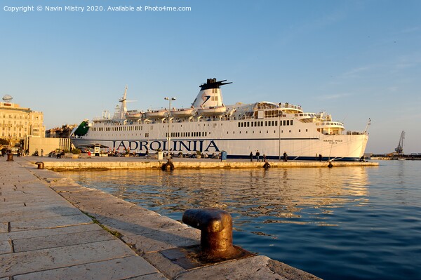 The ferry Marco Polo, in Rijeka, Croatia Picture Board by Navin Mistry