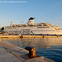 Buy canvas prints of The ferry Marco Polo, in Rijeka, Croatia by Navin Mistry