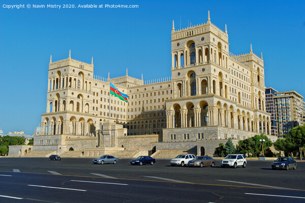 Government House of Baku, Azerbaijan.   Picture Board by Navin Mistry