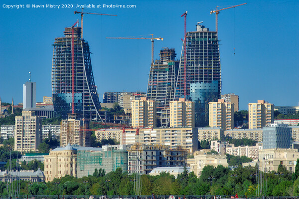 Baku, Azerbaijan, Construction of the Fairmont Bak Picture Board by Navin Mistry