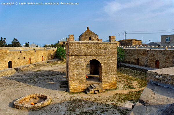 Ateshgah of Baku (Fire Temple of Baku), Azerbaijan   Picture Board by Navin Mistry