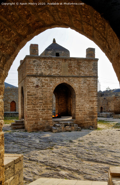 Ateshgah of Baku (Fire Temple of Baku), Azerbaijan  Picture Board by Navin Mistry