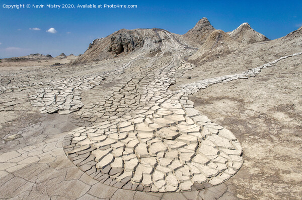 Mud Volcanoes at the Gobustan National Park, Baku, Azerbaijan Picture Board by Navin Mistry