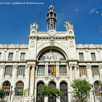 Buy canvas prints of Central Post Office (Edificio de Correos y Telegrafos) Valencia, Spain by Navin Mistry