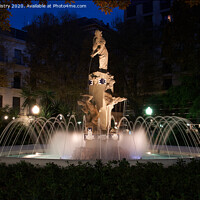 Buy canvas prints of Fountain in the Plaza de Gabriel Miro, Alicante, Spain by Navin Mistry