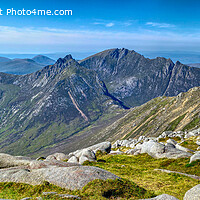 Buy canvas prints of The View from Goatfell, Isle of Arran, Scotland by Navin Mistry