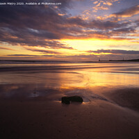 Buy canvas prints of Sunrise Aberdeen Beach  by Navin Mistry