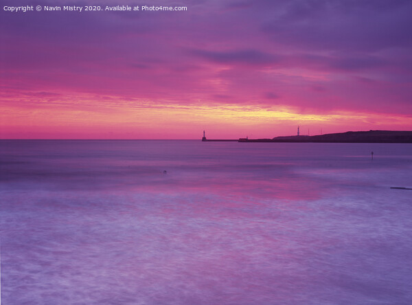 Sunrise Aberdeen Beach Picture Board by Navin Mistry