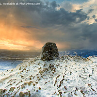 Buy canvas prints of Summit of Ben Vrackie, near Pitlochry, Perthshire, Scotland by Navin Mistry