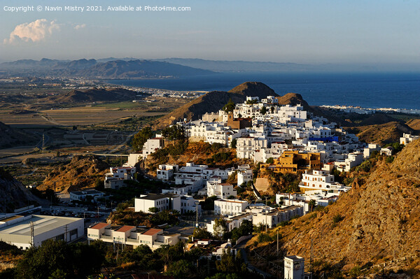 A view of Mojacar Pueblo, Spain Picture Board by Navin Mistry