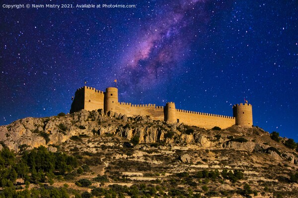 Castalla Castle, comarca of L'Alcoià, in the provi Picture Board by Navin Mistry