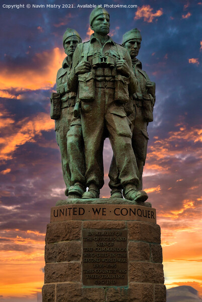 The Commando Memorial, near Spean Bridge, Lochaber Picture Board by Navin Mistry