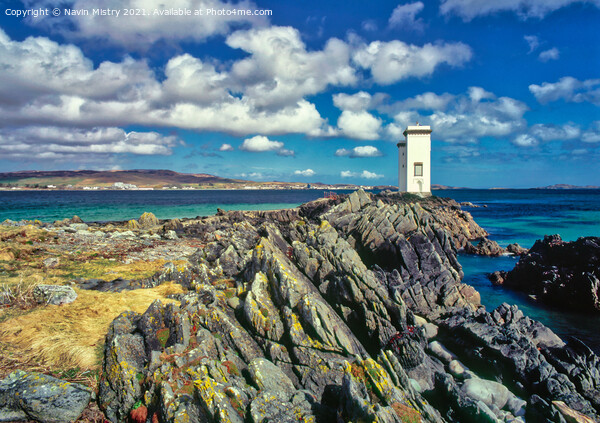 Carraig Fhada Light house, Isle of Islay, Scotland Picture Board by Navin Mistry