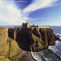 Buy canvas prints of Dunnottar Castle, near Stonehaven, Aberdeenshire,  by Navin Mistry