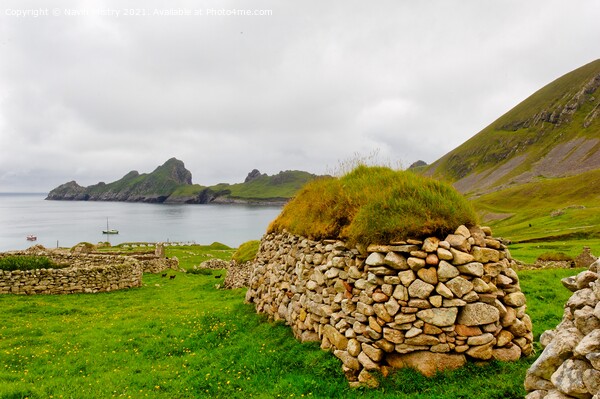A view of Hirta Bay, St. Kilda, Outer Hebrides  Picture Board by Navin Mistry