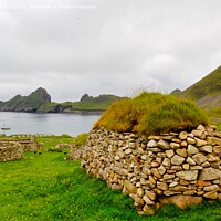 Buy canvas prints of A view of Hirta Bay, St. Kilda, Outer Hebrides  by Navin Mistry
