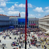 Buy canvas prints of St. Mark's Square, Venice, Italy, Panorama by Navin Mistry