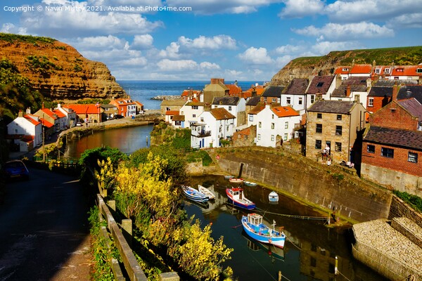 Staithes, North Yorkshire, England Picture Board by Navin Mistry