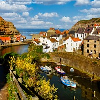 Buy canvas prints of Staithes, North Yorkshire, England by Navin Mistry