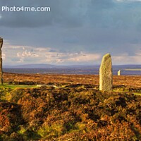 Buy canvas prints of Ring of Brodgar, Orkney, Scotland Panoramic by Navin Mistry