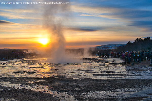 The Great Geysir, Iceland Picture Board by Navin Mistry