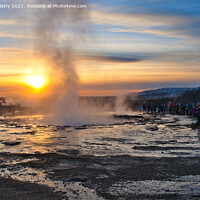 Buy canvas prints of The Great Geysir, Iceland by Navin Mistry