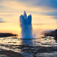 Buy canvas prints of The Great Geysir, Iceland  by Navin Mistry