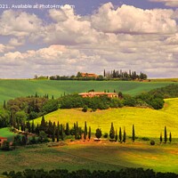 Buy canvas prints of Tuscany Landscape, Italy by Navin Mistry