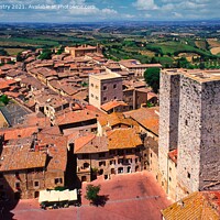 Buy canvas prints of San Gimignano, Italy  by Navin Mistry