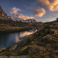 Buy canvas prints of Autumn magic in the Alps by Manuel Martin