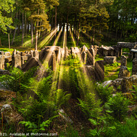 Buy canvas prints of The Druids Temple 'Shades Of Green' by KJArt 
