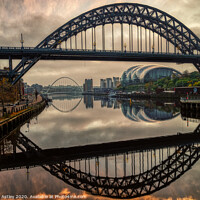 Buy canvas prints of Newcastle upon Tyne 'Twin Tyne' by KJArt 