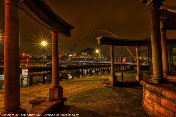 Newcastle upon Tyne 'Monumental Tyne' Picture Board by KJArt 