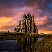 Buy canvas prints of Whitby 'Mysteries Of The Abbey' by KJArt 