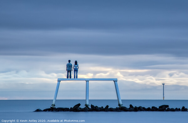 Newbiggin by the sea 'The Couples Love' Picture Board by KJArt 