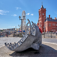 Buy canvas prints of Merchant Seafarers War Memorial Sculpture, Cardiff by Gordon Maclaren