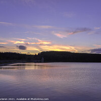 Buy canvas prints of Sunset over Pontsticill Reservoir, Brecon Beacons by Gordon Maclaren