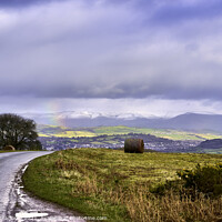 Buy canvas prints of Rainbow over Brecon and the Black Mountains by Gordon Maclaren
