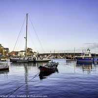 Buy canvas prints of Boats in Mevagissey Harbour, Cornwall by Gordon Maclaren