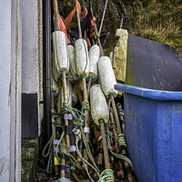 Buy canvas prints of Fishing equipment, Mevagissey, Cornwall by Gordon Maclaren