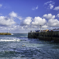 Buy canvas prints of St Ives Harbour Cornwall by Gordon Maclaren